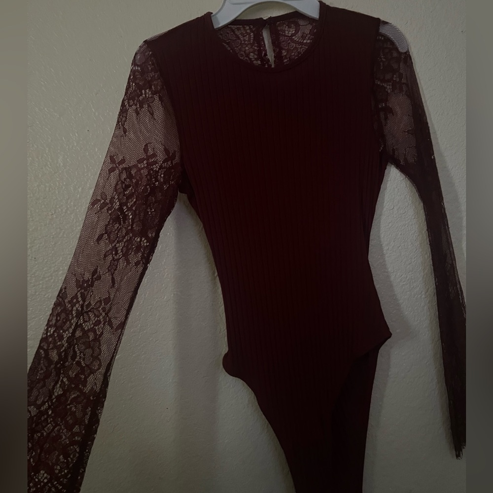 Red Lace bodysuit